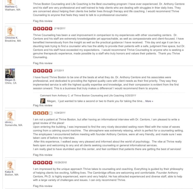 Reviews and Testimonials Thriveworks