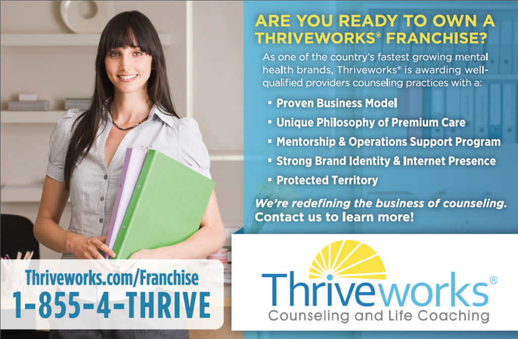 Sneak Peak: Our Therapy Franchise Ad Coming out in Counseling Today Mag