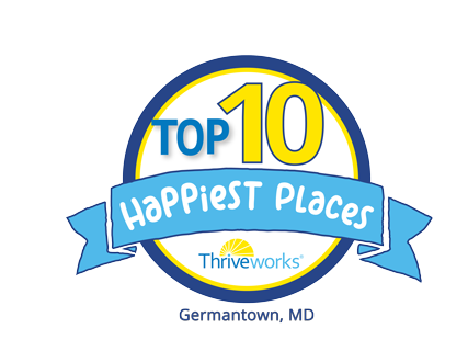 Top 10 Happiest Places in Germantown, MD Award