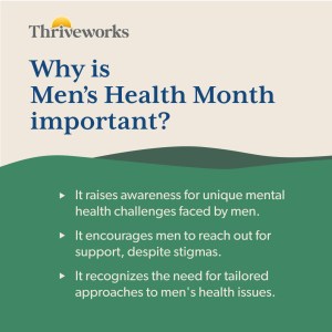 November is Men's Mental Health Awareness Month