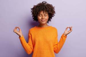 Woman doing a yoga pose