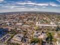 Aerial cityscape of small buildings in Jacksonville, Florida