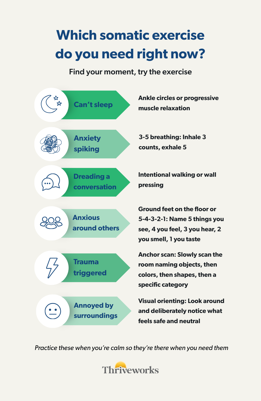 Somatic Therapy Exercises to Help Calm Your Body