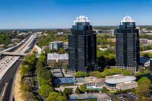 Skyline shot of Sandy Springs, Georgia